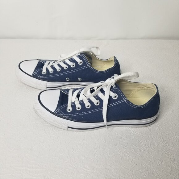 Converse Chuck Taylor All Star Womens 7  Mens 5 Ox Navy Blue Canvas Shoes - Picture 9 of 15